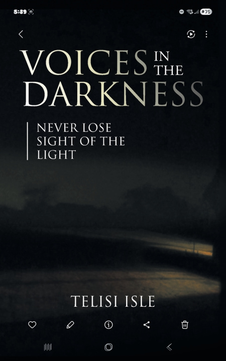Libro Voices in the Darkness Telisi Isle