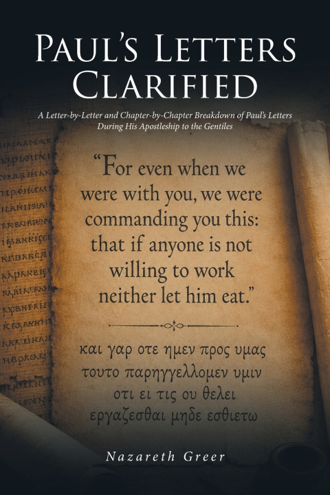Libro Paul's Letters Clarified Nazareth Greer