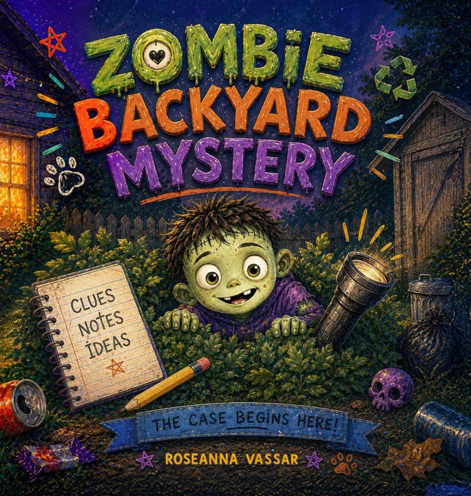 Książka Zombie Backyard Mystery, The Case Begins Here! Clues Notes Ideas 