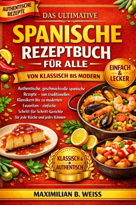 Carte DAS ULTIMATIVE SPANISCHE REZEPTBUCH FÜR ALLE MAXIMILIAN B. WEISS