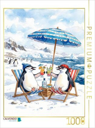 Játék CALVENDO Puzzle Pinguine bei Relaxen | 1000 Teile Lege-Größe 64x48cm Foto-Puzzle für glückliche Stunden Calvendo