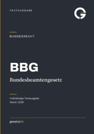 Könyv BBG - Bundesbeamtengesetz Gesetze24 Deutschland