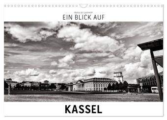 Naptár/Határidőnapló Ein Blick auf Kassel (Wandkalender 2027 DIN A3 quer), CALVENDO Monatskalender Calvendo