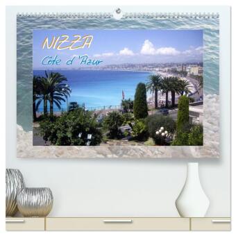 Kalender/Terminbuch Nizza, Côte d'Azur (hochwertiger Premium Wandkalender 2027 DIN A2 quer), Kunstdruck in Hochglanz Calvendo