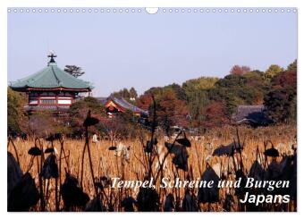 Naptár/Határidőnapló Tempel, Schreine und Burgen Japans (Wandkalender 2027 DIN A3 quer), CALVENDO Monatskalender Calvendo