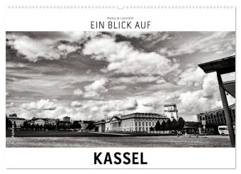 Naptár/Határidőnapló Ein Blick auf Kassel (Wandkalender 2027 DIN A2 quer), CALVENDO Monatskalender Calvendo