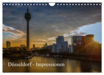 Naptár/Határidőnapló Düsseldorf - Impressionen (Wandkalender 2027 DIN A4 quer), CALVENDO Monatskalender Calvendo