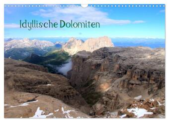 Kalendář/Diář Idyllische Dolomiten (Wandkalender 2027 DIN A3 quer), CALVENDO Monatskalender Calvendo