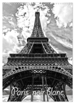 Kalender/Terminbuch Paris noir blanc (Calendrier mural 2027 DIN A3 horizontal), CALVENDO calendrier mensuel Calvendo