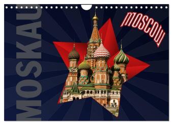 Kalender/Terminbuch Moskau - Moscow (Wandkalender 2027 DIN A4 quer), CALVENDO Monatskalender Calvendo
