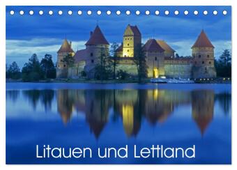 Kalendář/Diář Litauen und Lettland (Tischkalender 2027 DIN A5 quer), CALVENDO Monatskalender Calvendo