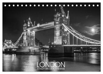 Kalendár/Diár London Stadt an der Themse (Tischkalender 2027 DIN A5 quer), CALVENDO Monatskalender Calvendo