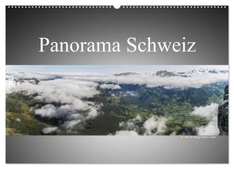 Calendário/Diário Panorama Schweiz (Wandkalender 2027 DIN A2 quer), CALVENDO Monatskalender Calvendo
