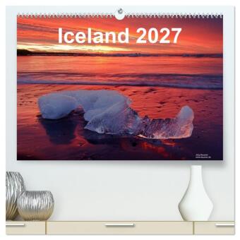 Kalender/agenda Iceland 2027 (High Quality Premium Wall Calendar 2027 DIN A2 landscape),CALVENDO 12 Month Wall Calendar Calvendo