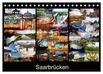 Naptár/Határidőnapló Saarbrücken (Tischkalender 2027 DIN A5 quer), CALVENDO Monatskalender Calvendo