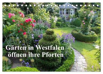 Kalender/agenda Gärten in Westfalen öffnen ihre Pforten (Tischkalender 2027 DIN A5 quer), CALVENDO Monatskalender Calvendo
