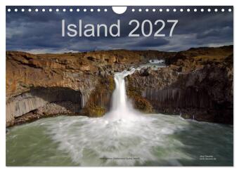 Kalender/Terminbuch Island (Wandkalender 2027 DIN A4 quer), CALVENDO Monatskalender Calvendo