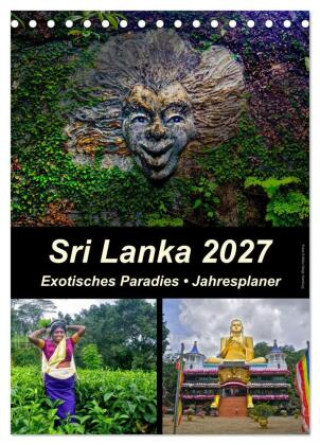 Kalender/agenda Sri Lanka 2027 - Exotisches Paradies - Jahresplaner (Tischkalender 2027 DIN A5 hoch), CALVENDO Monatskalender Calvendo