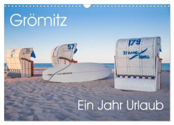 Kalender/Terminbuch Grömitz - Ein Jahr Urlaub (Wandkalender 2027 DIN A3 quer), CALVENDO Monatskalender Calvendo