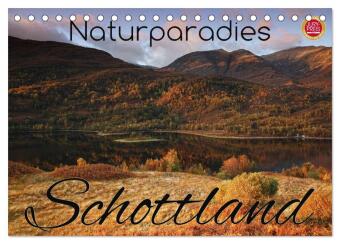 Kalender/Terminbuch Naturparadies Schottland (Tischkalender 2027 DIN A5 quer), CALVENDO Monatskalender Calvendo