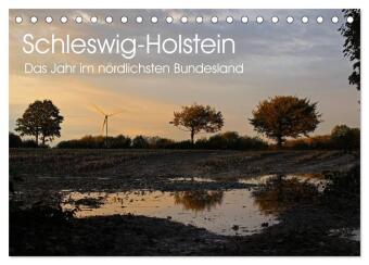 Naptár/Határidőnapló Schleswig-Holstein (Tischkalender 2027 DIN A5 quer), CALVENDO Monatskalender Calvendo