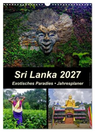 Kalender/Terminbuch Sri Lanka 2027 - Exotisches Paradies - Jahresplaner (Wandkalender 2027 DIN A3 hoch), CALVENDO Monatskalender Calvendo