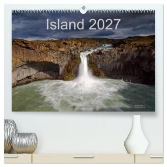 Kalender/Terminbuch Island (hochwertiger Premium Wandkalender 2027 DIN A2 quer), Kunstdruck in Hochglanz Calvendo