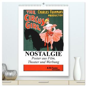 Naptár/Határidőnapló NOSTALGIE Poster aus Film, Theater und Werbung (hochwertiger Premium Wandkalender 2027 DIN A2 hoch), Kunstdruck in Hochglanz Calvendo