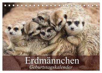 Kalender/agenda Erdmännchen (Tischkalender 2027 DIN A5 quer), CALVENDO Monatskalender Calvendo