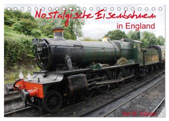 Kalender/agenda Nostalgische Eisenbahnen Englands (Tischkalender 2027 DIN A5 quer), CALVENDO Monatskalender Calvendo