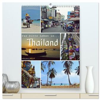 Kalender/Terminbuch Das bunte Leben in Thailand (hochwertiger Premium Wandkalender 2027 DIN A2 hoch), Kunstdruck in Hochglanz Calvendo