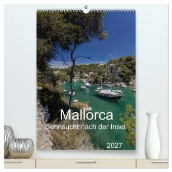 Naptár/Határidőnapló Mallorca - Sehnsucht nach der Insel (hochwertiger Premium Wandkalender 2027 DIN A2 hoch), Kunstdruck in Hochglanz Calvendo