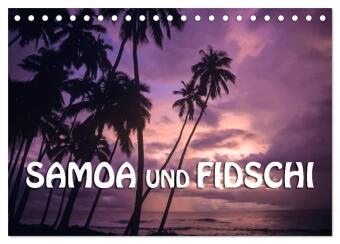 Kalender/agenda Samoa und Fidschi (Tischkalender 2027 DIN A5 quer), CALVENDO Monatskalender Calvendo