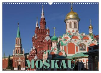 Kalender/agenda Moskau (Wandkalender 2027 DIN A3 quer), CALVENDO Monatskalender Calvendo