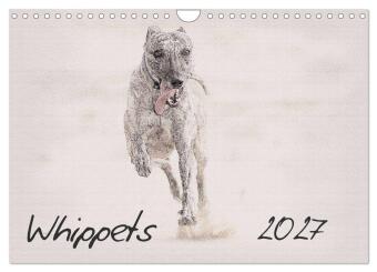 Kalender/Terminbuch Whippets 2027 (Wall Calendar 2027 DIN A4 landscape), CALVENDO 12 Month Wall Calendar Calvendo