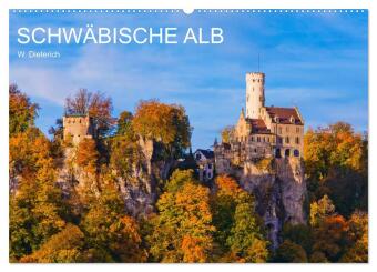 Kalendár/Diár SCHWÄBISCHE ALB W.Dieterich (Wandkalender 2027 DIN A2 quer), CALVENDO Monatskalender Calvendo