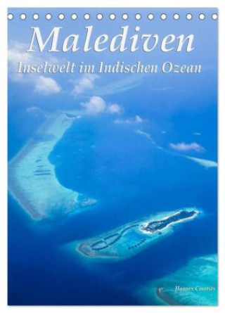 Naptár/Határidőnapló Malediven - Inselwelt im Indischen Ozean (Tischkalender 2027 DIN A5 hoch), CALVENDO Monatskalender Calvendo