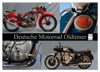 Calendar / Agendă Deutsche Motorrad Oldtimer (Wandkalender 2027 DIN A2 quer), CALVENDO Monatskalender Calvendo