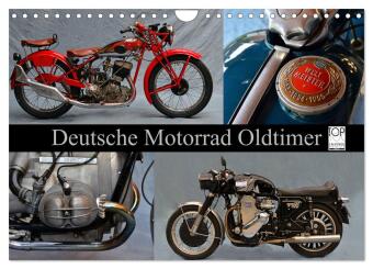 Naptár/Határidőnapló Deutsche Motorrad Oldtimer (Wandkalender 2027 DIN A4 quer), CALVENDO Monatskalender Calvendo