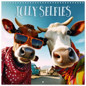 Kalender/agenda Jolly Selfies (Wall Calendar 2027 12 × 12 Inch) CALVENDO 12 Month Wall Calendar Calvendo