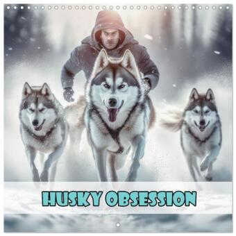 Kalender/Terminbuch Husky obsession (Wall Calendar 2027 12 × 12 Inch) CALVENDO 12 Month Wall Calendar Calvendo
