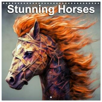 Kalender/agenda Stunning Horses (Wall Calendar 2027 12 × 12 Inch) CALVENDO 12 Month Wall Calendar Calvendo