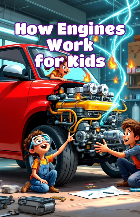 Livro How Engines Work for Kids Khasan Laudry