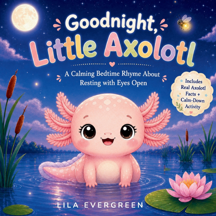 Książka Goodnight, Little Axolotl Lila Evergreen
