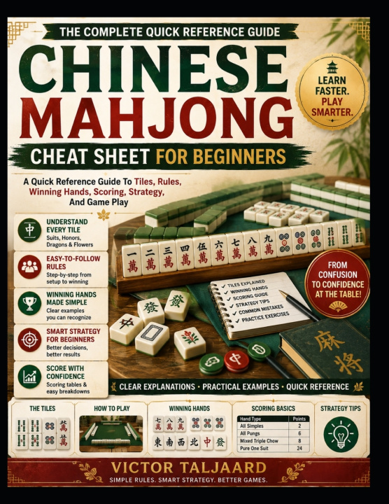 Kniha CHINESE MAHJONG CHEAT SHEET FOR BEGINNERS Victor Taljaard