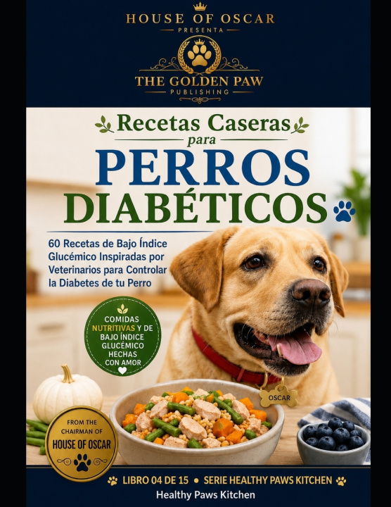 Boek Recetas Caseras para Perros Diabéticos Healthy Paws Kitchen