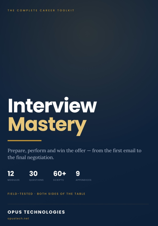 Book Interview Mastery Opus Technologies