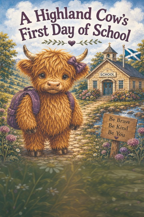 Kniha A Highland Cow's First Day of School KIMBERLY MCGEHEE