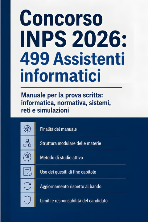 Buch Concorso INPS 2026 L. Vantieri