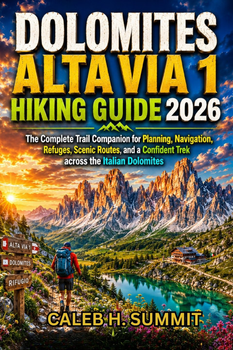 Buch DOLOMITES ALTA VIA 1 HIKING GUIDE 2026 CALEB H. SUMMIT